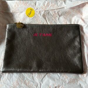 Clare V metallic je t’aime (I love you) pochette